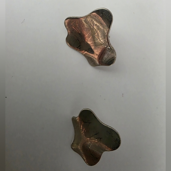 Abstract Silver Earrings - Picture 7 of 9